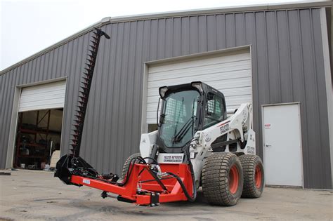 skid steer solutions sickle bar mower|hydraulic sickle mower side mount.